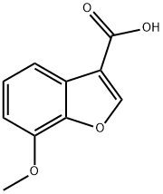 7-methoxy-1-benzofuran-3-carboxylic acid Structure