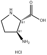 L-Proline, 3-amino-, monohydrochloride,trans- Structure