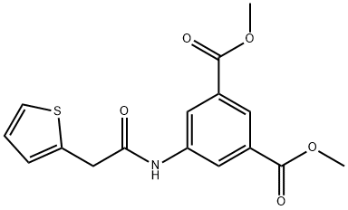 dimethyl 5-[(thien-2-ylacetyl)amino]isophthalate 구조식 이미지
