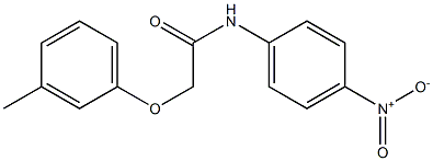 2-(3-methylphenoxy)-N-(4-nitrophenyl)acetamide Structure