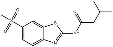3-methyl-N-[6-(methylsulfonyl)-1,3-benzothiazol-2-yl]butanamide Structure
