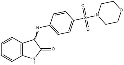 3-{[4-(4-morpholinylsulfonyl)phenyl]imino}-1,3-dihydro-2H-indol-2-one 구조식 이미지