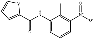 N-(2-methyl-3-nitrophenyl)-2-thiophenecarboxamide 구조식 이미지