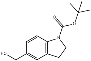 tert-butyl 5-(hydroxymethyl)indoline-1-carboxylate Structure