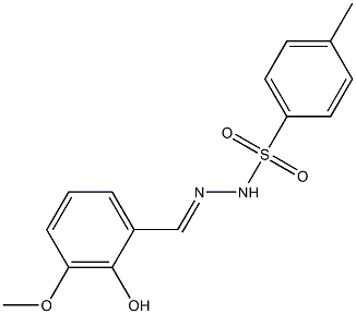 N'-(2-hydroxy-3-methoxybenzylidene)-4-methylbenzenesulfonohydrazide Structure