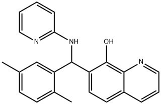 7-[(2,5-dimethylphenyl)(2-pyridinylamino)methyl]-8-quinolinol 구조식 이미지