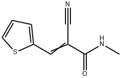 2-cyano-N-methyl-3-(2-thienyl)acrylamide Structure