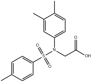 {3,4-dimethyl[(4-methylphenyl)sulfonyl]anilino}acetic acid Structure