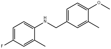 4-fluoro-N-(4-methoxy-3-methylbenzyl)-2-methylaniline Structure