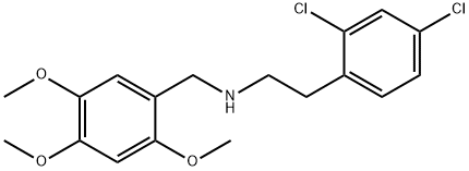 2-(2,4-dichlorophenyl)-N-(2,4,5-trimethoxybenzyl)ethanamine Structure