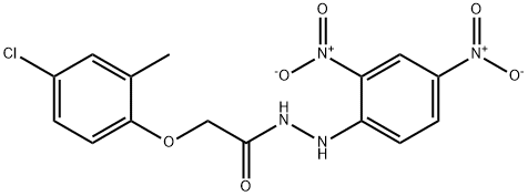 2-(4-chloro-2-methylphenoxy)-N'-(2,4-dinitrophenyl)acetohydrazide 구조식 이미지