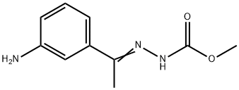 methyl 2-[(E)-1-(3-aminophenyl)ethylidene]-1-hydrazinecarboxylate Structure