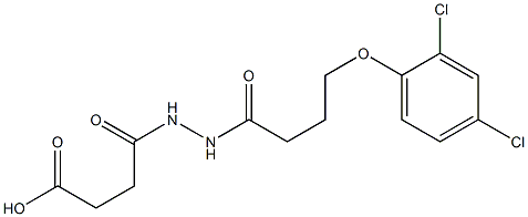 4-{2-[4-(2,4-dichlorophenoxy)butanoyl]hydrazino}-4-oxobutanoic acid Structure