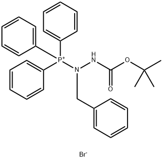 (1-benzyl-2-tert-butoxyhydrazino)(triphenyl) phosphonium bromide Structure