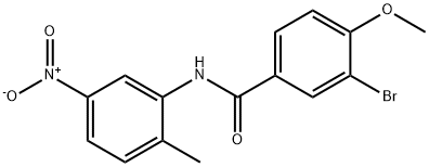 3-bromo-4-methoxy-N-(2-methyl-5-nitrophenyl)benzamide Structure