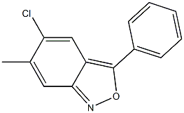 5-chloro-6-methyl-3-phenyl-2,1-benzoxazole Structure