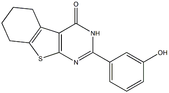 5-(3-hydroxyphenyl)-8-thia-4,6-diazatricyclo[7.4.0.0,2,7]trideca-1(9),2(7),5-trien-3-one 구조식 이미지