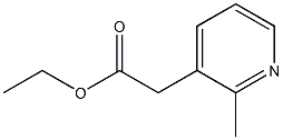 ethyl 2-(2-methylpyridin-3-yl)acetate 구조식 이미지