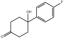 4-(4-Fluorophenyl)-4-hydroxycyclohexanone Structure