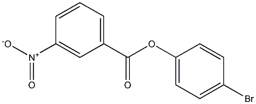 4-bromophenyl 3-nitrobenzoate 구조식 이미지