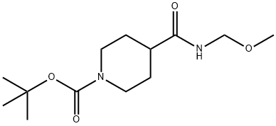 Tert-Butyl 4-[Methoxy(Methyl)Carbamoyl]Piperidine-1-Carboxylate 구조식 이미지