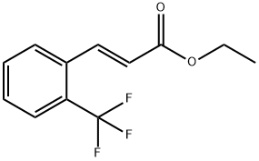 2-Propenoic acid, 3-[2-(trifluoromethyl)phenyl]-, ethyl ester, (2E)- 구조식 이미지