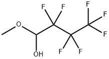Heptafluorobutanal methyl hemiacetal Structure