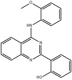 2-[4-(2-methoxyanilino)-2-quinazolinyl]phenol 구조식 이미지