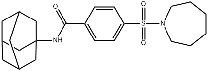 N-(1-adamantyl)-4-(azepan-1-ylsulfonyl)benzamide Structure
