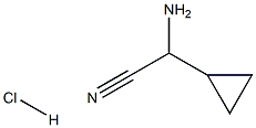 2-amino-2-cyclopropylacetonitrile hydrochloride Structure