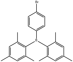 Borane,(4-bromophenyl)bis(2,4,6-trimethylphenyl)- Structure