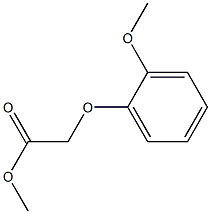 Acetic acid, (2-methoxyphenoxy)-, methyl ester Structure