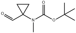 tert-butyl 1-(formyl)cyclopropyl(methyl)carbamate 구조식 이미지