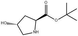 (2S,4R)-tert-부틸4-히드록시피롤리딘-2-카르복실레이트 구조식 이미지