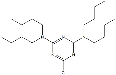 6-chloro-N,N,N',N'-tetrabutyl-1,3,5-triazine-2,4-diamine Structure