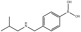 4-[[(2-methylpropyl)amino]methyl]phenylboronic acid Structure