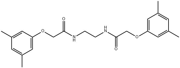 2-(3,5-dimethylphenoxy)-N-(2-{[2-(3,5-dimethylphenoxy)acetyl]amino}ethyl)acetamide 구조식 이미지