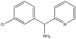 (3-chlorophenyl)(pyridin-2-yl)methanamine Structure