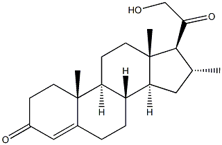 21-Hydroxy-16 alpha-methyl-4-pregnene-3,20-dione Structure