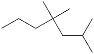 2,4,4-Trimethylheptane. Structure