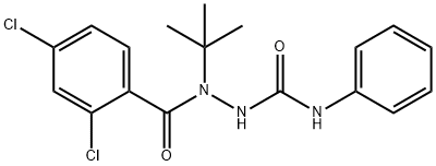 2-tert-butyl-2-(2,4-dichlorobenzoyl)-N-phenylhydrazinecarboxamide Structure