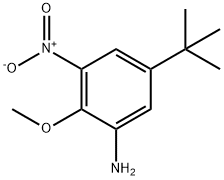 4-Tertbutyl-2-amino-6-nitroanisole Structure