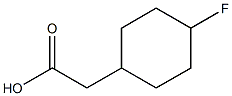 2-(4-fluorocyclohexyl)acetic acid Structure