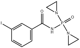 N-[Bis(1-aziridinyl)phosphinyl]-m-iodobenzamide Structure