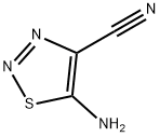 1,2,3-Thiadiazole-4-carbonitrile, 5-amino- Structure