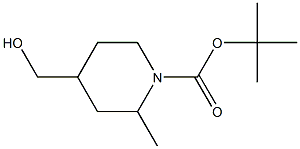 tert-butyl 4-(hydroxymethyl)-2-methylpiperidine-1-carboxylate Structure