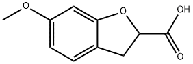 6-methoxy-2,3-dihydro-1-benzofuran-2-carboxylic acid 구조식 이미지