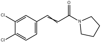 1-[3-(3,4-dichlorophenyl)acryloyl]pyrrolidine 구조식 이미지