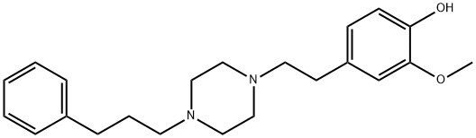 2-methoxy-4-(2-(4-(3-phenylpropyl)piperazin-1-yl)ethyl)phenol 구조식 이미지