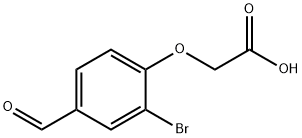 Acetic acid, 2-(2-bromo-4-formylphenoxy)- 구조식 이미지